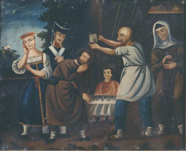 Неизвестный художник. Благословение на ополчение 1812 года. Конец XIX века
